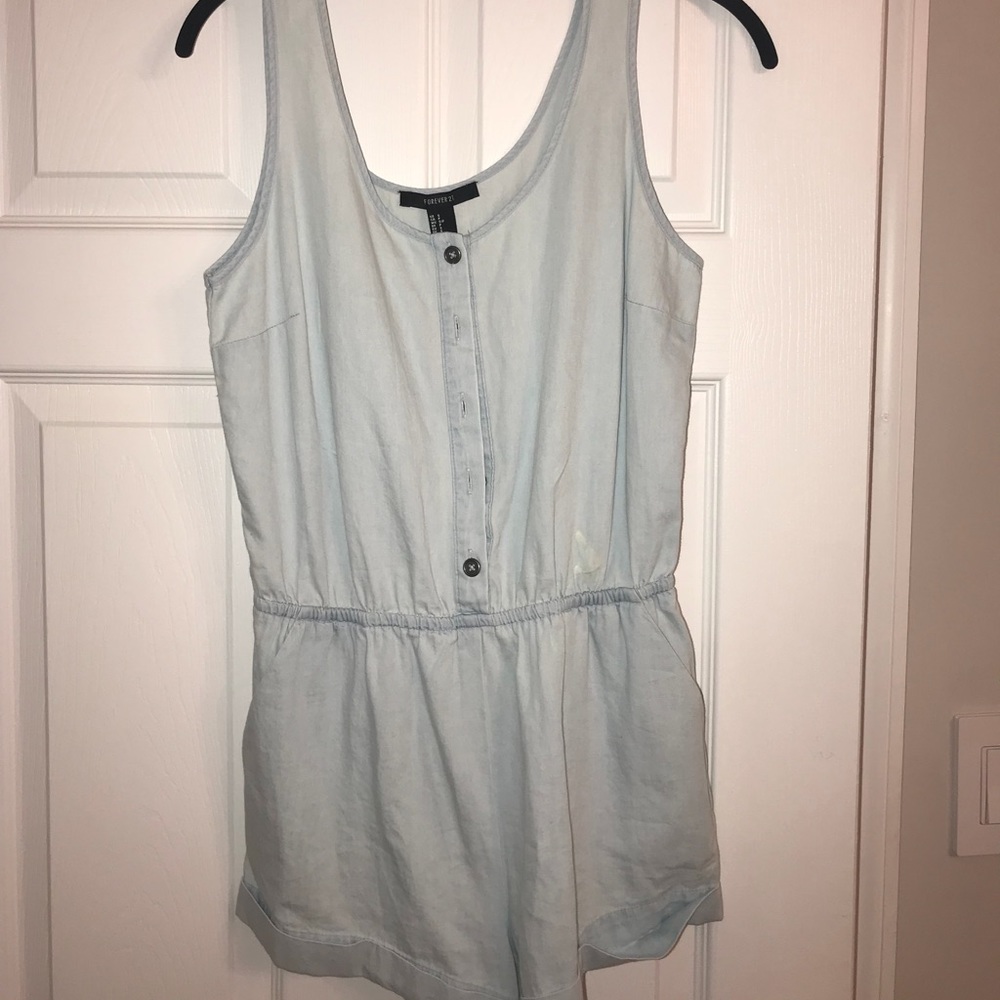 denim romper